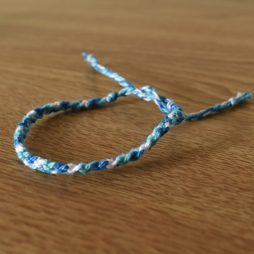 Electric Blue Woven Bracelet